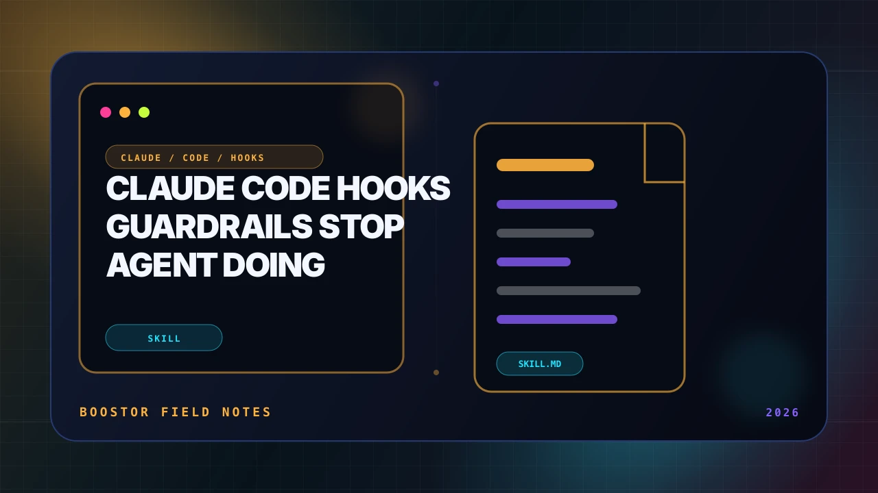 Claude Code Hooks: Die Sicherheitsleitplanken, die verhindern, dass dein Agent etwas Dummes tut