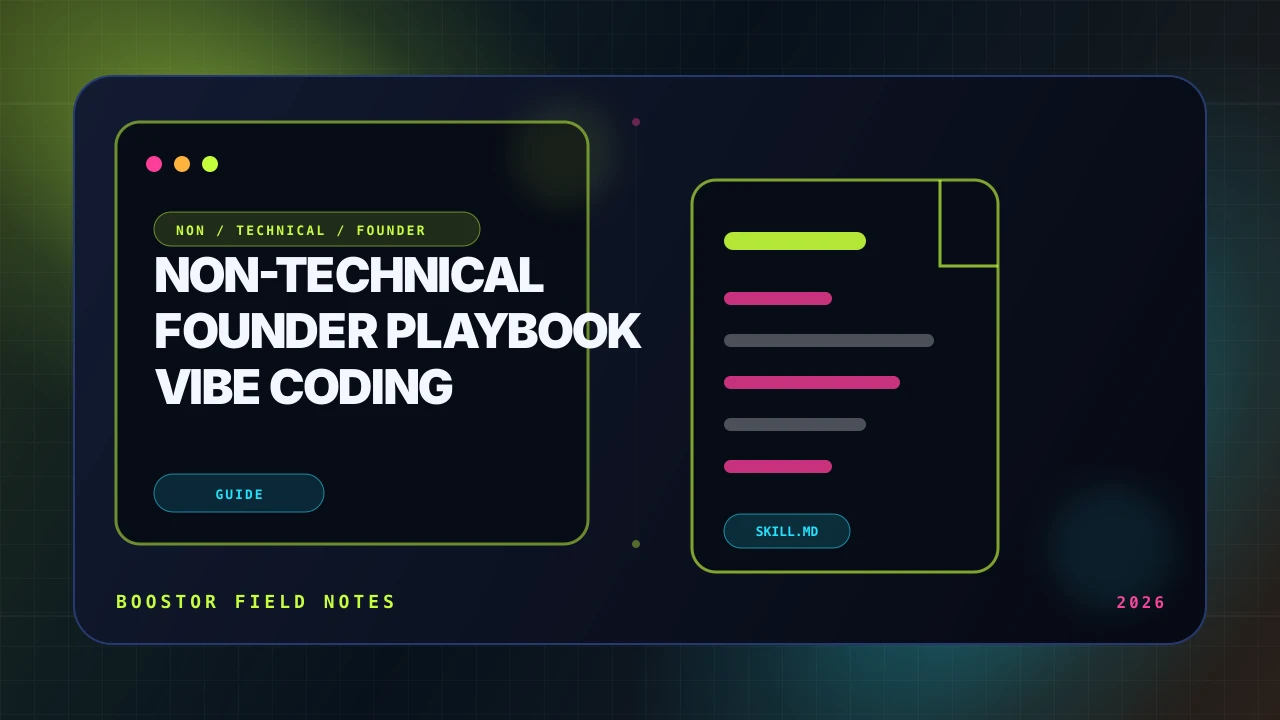 The Non-Technical Founder Playbook for Vibe Coding