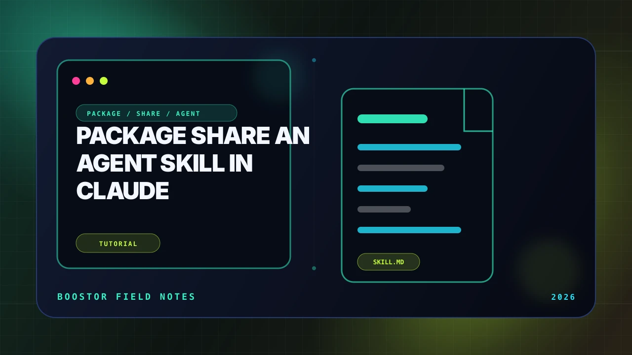 Package and Share an Agent Skill in Claude Code