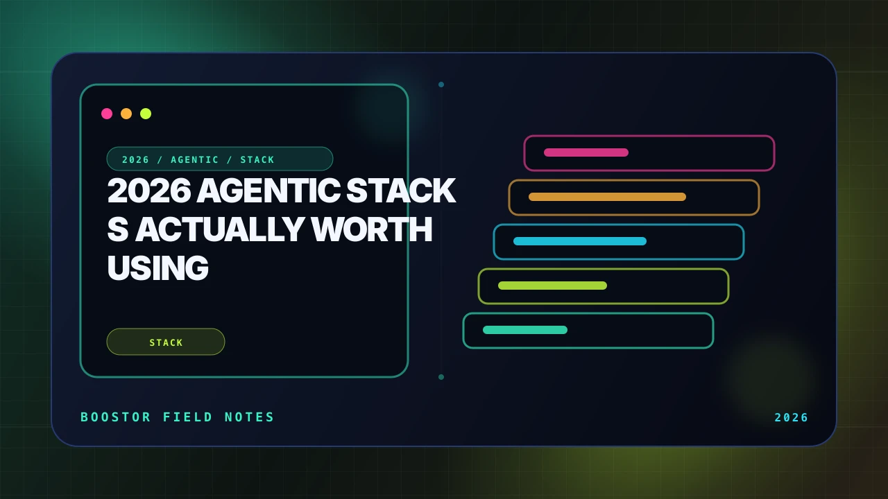 Abstract Boostor visual for a server-based personal agent stack