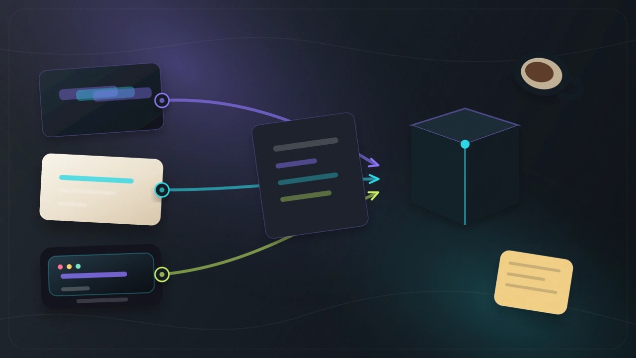 Three build-method lanes converging toward one shipped product artifact.